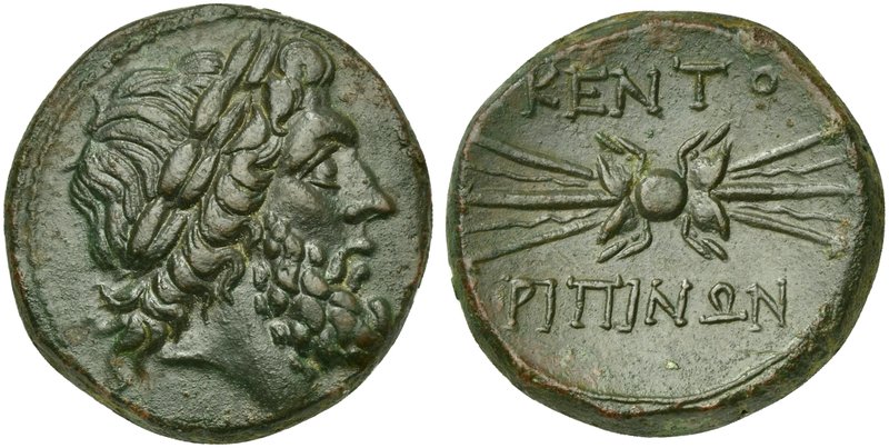 Sicily, Kentoripai, Dekonkion, 3rd-2nd century BC
AE (g 13,97; mm 23; h 3)
Lau...
