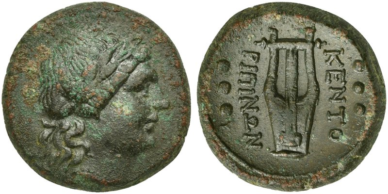 Sicily, Kentoripai, Hemilitron, 3rd-2nd century BC
AE (g 12,29; mm 22; h 9)
La...
