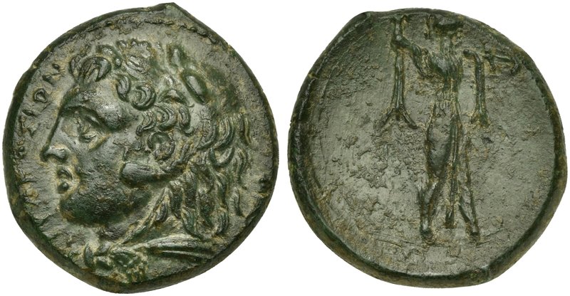 Sicily, Syracuse, Bronze struck under Pyrrhus, ca. 278-276 BC
AE (g 9,55; mm 25...