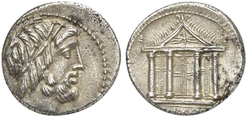 M. Volteius M.f., Denarius, Rome, 78 BC
AR (g 3,94 ; mm 17; h 6)
Laureate head...