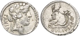 C. Vibius C.f. C.n. Pansa Caetronianus, Denarius, Rome, 48 BC
AR (g 3,92; mm 20; h 4)
Head of Liber r., wearing ivy wreath; behind, PANSA, Rv. Ceres...