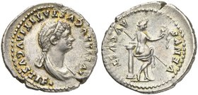 Juia Titi, Denarius struck under Titus, Rome, AD 80-81
AR (g 3,11; mm 21; h 6)
IVLIA AVGVSTA TITI AVGVSTI F, diademed and draped bust r., Rv. VENVS ...