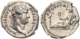 Hadrian (117-138), Denarius, Rome, AD 134-138
AR (g 3,05; mm 19; h 6)
HADRIANVS - AVG COS III P P, laureate head r., Rv. AEGYPTOS, Egypt reclining l...