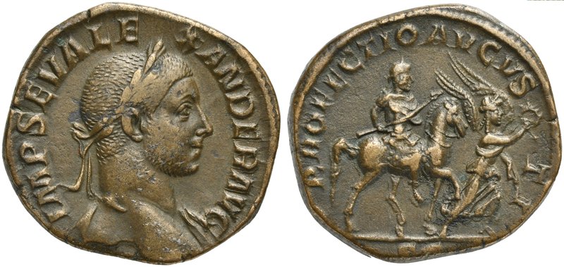 Severus Alexander (222-235), Sestertius, Rome, AD 231
AE (g 17,58; mm 28; h 12)...