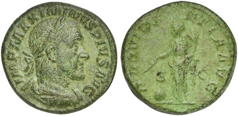 Maximinus I (235-238), As, Rome, AD 236-237
AE (g 10,02; mm 24; h 12)
IMP MAXI...