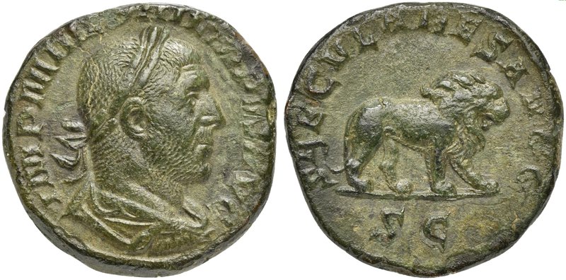 Philip I (244-249), Sestertius, Rome, AD 248
AE (g 16,38, mm 28; h 12)
IMP M I...