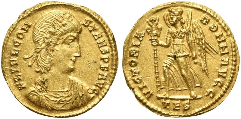 Constans (337-350), Solidus, Thessalonica, AD 337-340
AV (g 4,28; mm 21; h 6)
...