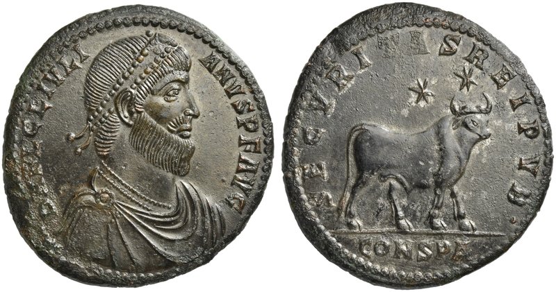 Julian II (360-363), Nummus, Constantinopolis, AD 361-363
AE (g 8,18; mm 27; h ...
