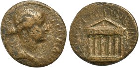 Livia, Bronze struck under Tiberius, with L. Arrius Peregrinus and L. Furius Labeo, duovirs, Corinthia: Corinth, AD 32-34
AE (g 6,73; mm 21; h 11)
H...