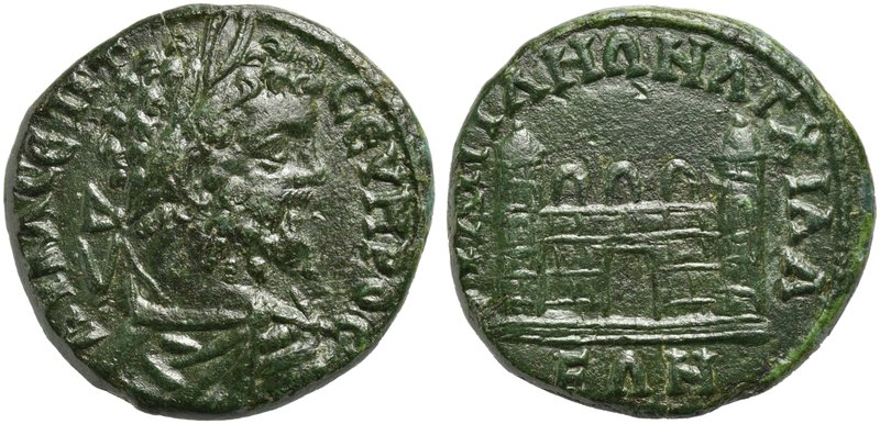 Septimius Severus, Bronze, Thrace: Anchialus, AD 193-211
AE (g 10,06; mm 25; h ...