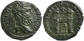 Septimius Severus, Bronze struck under Aurelius Gallus, legatus consularis, Moesia Inferior: Nicopolis, AD 201-203
AE (g 10,18; mm 26; h 8)
City gat...