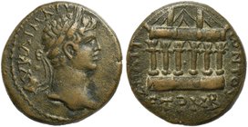 Caracalla, Bronze, Pontos: Zela, AD 205-206
AE (g 16,66; mm 27; h 12)
Hexastyle temple of Anaitis. Waddington Rec. Gen. 9.
Brown patina, extremely ...