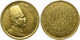 Egypt, Fuad I (1917-1936), 500 Piastres, 1922
AV (g 42,48; mm 36)
British Royal Mint. KM 342.
Good very fine.

From the Amedeo Guillet Collection...