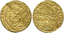 Italy, Bologna, Giovanni II Bentivoglio, Doppio Bolognino, 1446-1506
AV (g 6,90; mm 28; h 2)
BONONI - A DOCET, lion rampant to l., with banner and c...
