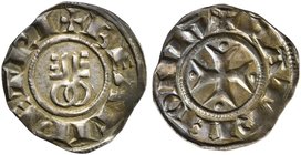 Italy, Papal State, Sede Vacante (1268-1271), Grosso Paparino di Viterbo
AR (g 1,68, mm 20; h 12)
+ BEΛTI PETRI, crossed keys of San Pietro, Rv. + P...