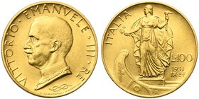 Italy, Savoia, Vittorio Emanuele III (1900-1946), 100 Lire, Roma, 1931
AV (g 8,80; mm 24; h 6)
Pagani 646; Montenegro 20; Gigante 9.
Extremely fine...