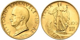 Italy, Savoia, Vittorio Emanuele III (1900-1946), 100 Lire, Roma, 1932
AV (g 8,80; mm 24; h 6)
Pagani 648; Montenegro 22; Gigante 11.
Rare. About f...