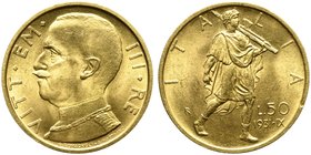 Italy, Savoia, Vittorio Emanuele III (1900-1946), 50 Lire, Roma, 1931
AV (g 4,40; mm 20,5; h 6)
Pagani 657; Montenegro 37; Gigante 20.
Extremely fi...