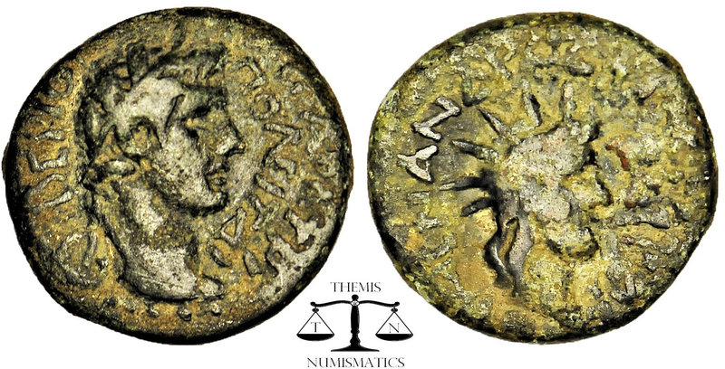 LYDIA. Tripolis. Tiberius (14-37). Ae. Menandros Metrodoros Philokaisar, magistr...
