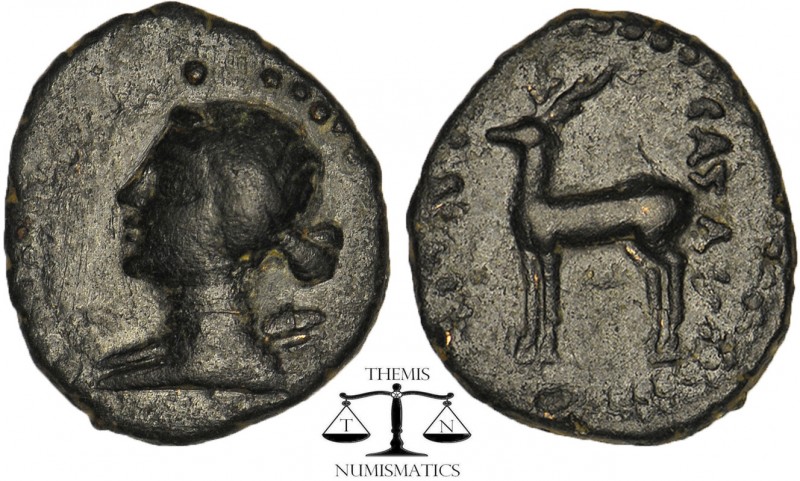 Greek
Kings of Cappadocia, Æ17, Ariarathes IV. Eusebeia
Tyana, circa 220-163 B...