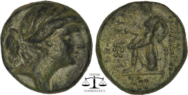 Seleukid Kingdom. Antiochos III ‘the Great’ (222-187 BC). Ae Laureate head right...