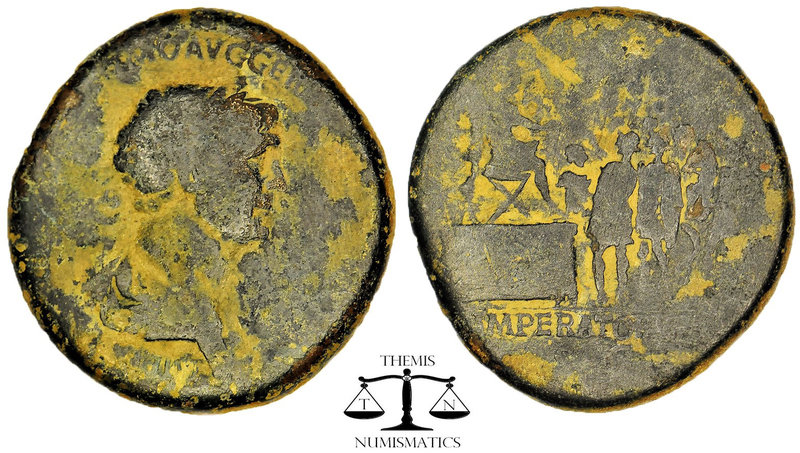 Trajan (98-117),AE Sestertius, Rome, AD 114-117. Obv: (…. TRA….) (...MO AVG GER....
