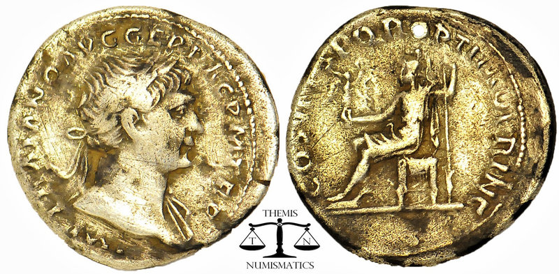 Trajan, 98-117. Rome. Denarius, AR. Obv: IMP TRAIANO AVG GER DAC P M TR P. Rev :...