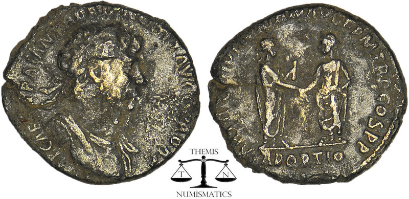 Hadrian. AD 117-138. AR Denarius. Rome mint. Struck AD 117. Laureate, draped, an...