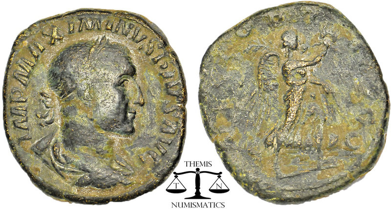 Maximinus I (235-238 AD). AE Sestertius. Obv. IMP MAXIMINVS PIVS AVG. Rev. VICTO...