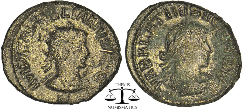 AURELIAN with VABALATHUS (270-275). Antoninianus. Obv: IMP C AVRELIANVS AVG. Lau...