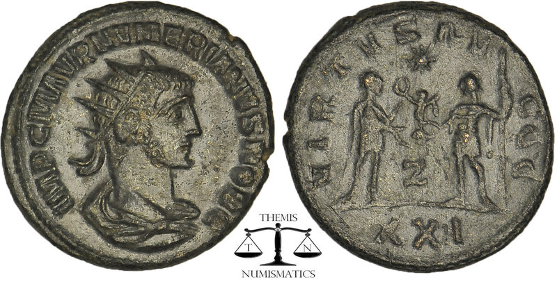 Numerian AD 283-284. Antiochia. Antoninian Æ. IMP C M AVR NVMERIANVS P F AVG, ra...