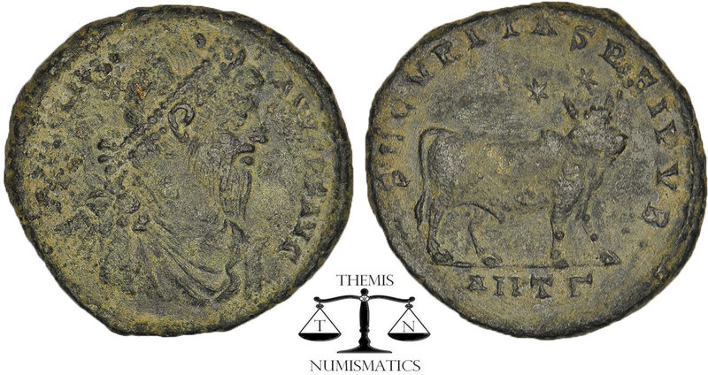 Julian II (A.D. 360-363), AE Centenionalis, Antioch. Pearl-diademed, draped and ...