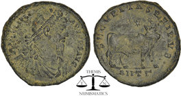 Julian II (A.D. 360-363), AE Centenionalis, Antioch. Pearl-diademed, draped and cuirassed bust right. dn fl cl ivlianvs p f avg, rev. secvritas rei pv...
