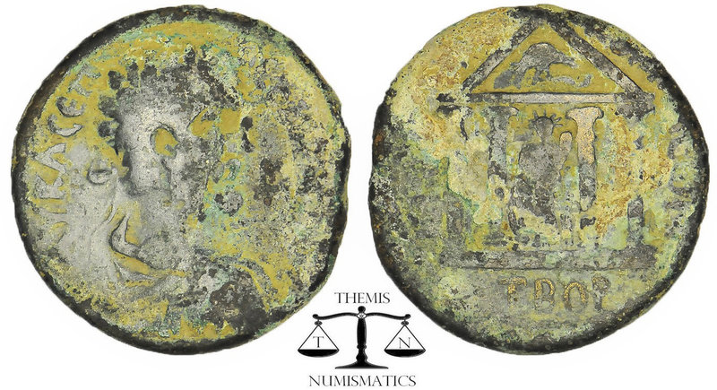 PONTOS. Komana. Septimius Severus (193-211). Ae. Obv: AV K Λ CЄΠ…) Laureate, dra...