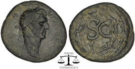 Seleucis and Pieria. Antioch. Nerva (96-98). Ae. Obv: IMP CAESAR NERVA AVG III COS. Laureate head right.Rev: Large S C; ( Є) below; all within wreath....