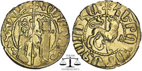 Armenian Kingdom, Cilician Armenia. Hetoum I. 1226-1270. AR tram. Zabel and Hetoum standing facing one another, each crowned with head facing and hold...