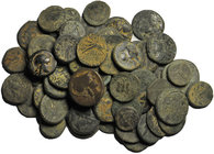 A lot containing 70 bronze coins. All, Greek. LOT SOLD AS IS, NO RETURNS. Conduction see picture.