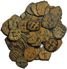 A lot containing 46 bronze Arab/byzantine coins. LOT SOLD AS IS, NO RETURNS. Conduction see picture.
