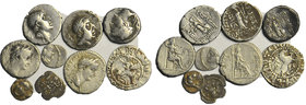 9 silver ancinent coins. LOT SOLD AS IS, NO RETURNS. Conduction see picture.