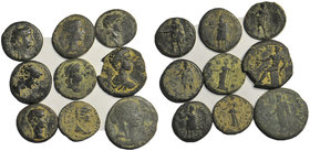 A lot containig 9 Roman provincial coins. LOT SOLD AS IS, NO RETURNS. Conduction see picture.