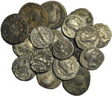 A lot containing 18 coins. 14 Denari/ 4 Antoniniani. LOT SOLD AS IS, NO RETURNS. Conduction see picture.