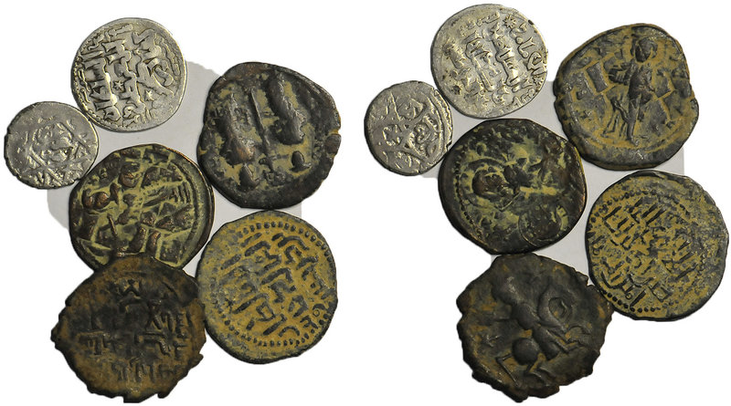 6 ancinent islamic coins. LOT SOLD AS IS, NO RETURNS. Conduction see picture.