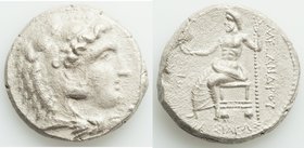 MACEDONIAN KINGDOM. Alexander III the Great (336-323 BC). AR tetradrachm (25mm, 16.33 gm, 12h). XF, porosity. Late lifetime-early posthumous issue of ...