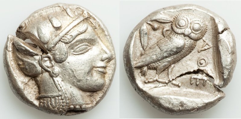 ATTICA. Athens. Ca. 465-455 BC. AR tetradrachm (24mm, 17.18 gm, 9h). XF, test cu...