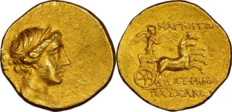 IONIA. Magnesia ad Maeandrum. Ca. 155-145 BC. AV stater (20mm, 8.46 gm, 12h). NG...