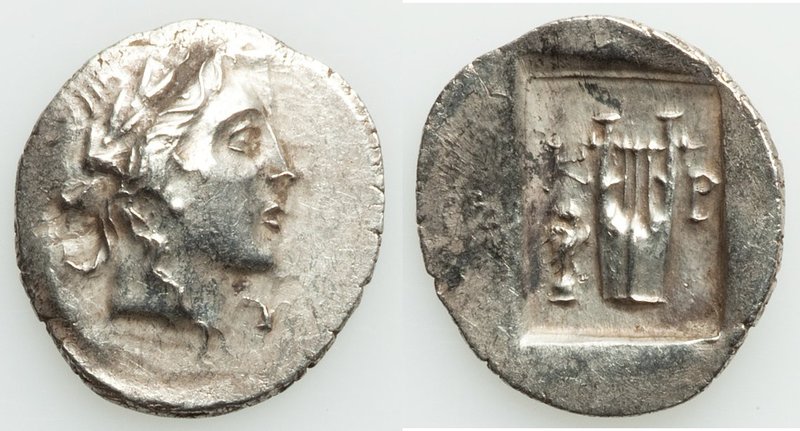 LYCIAN LEAGUE. Cragus. Ca. 1st century BC. AR hemidrachm (17mm, 1.65 gm, 12h). C...