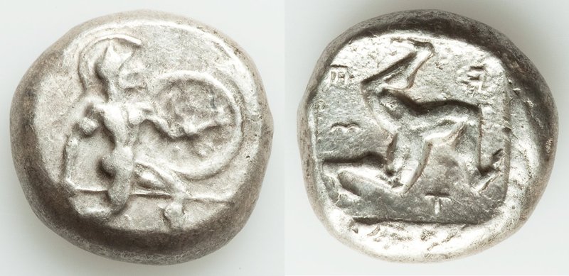 PAMPHYLIA. Aspendus. Ca. mid-5th century BC. AR stater (19mm, 10.77 gm, 12h). Fi...