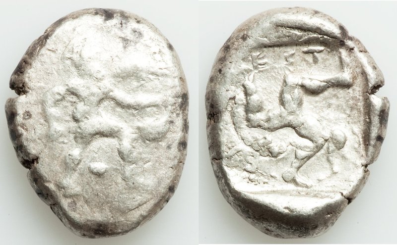 PAMPHYLIA. Aspendus. Ca. late-5th century BC. AR stater (23mm, 10.66 gm). Fine, ...