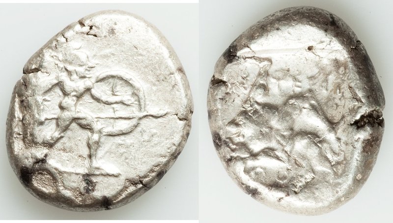 PAMPHYLIA. Aspendus. Ca. mid-5th century BC. AR stater (22mm, 10.96 gm). About V...