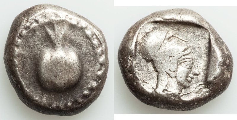 PAMPHYLIA. Side. Ca. 5th century BC. AR stater (18mm, 11.01 gm, 9h). VF. Ca. 430...